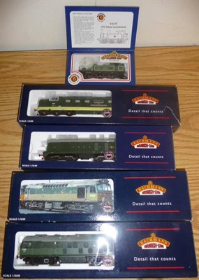 Lot 15 - Four Boxed Bachmann Branchline 'OO' Gauge Diesel Locomotives - 'Queens Own Highlander' D9004, Class