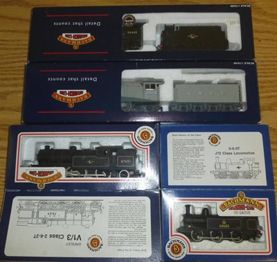 Lot 48 - Four Boxed Bachmann Branch Line 'OO' Gauge Locomotives  - 2-8-0 'Austerity' No.90445, 'Silver...