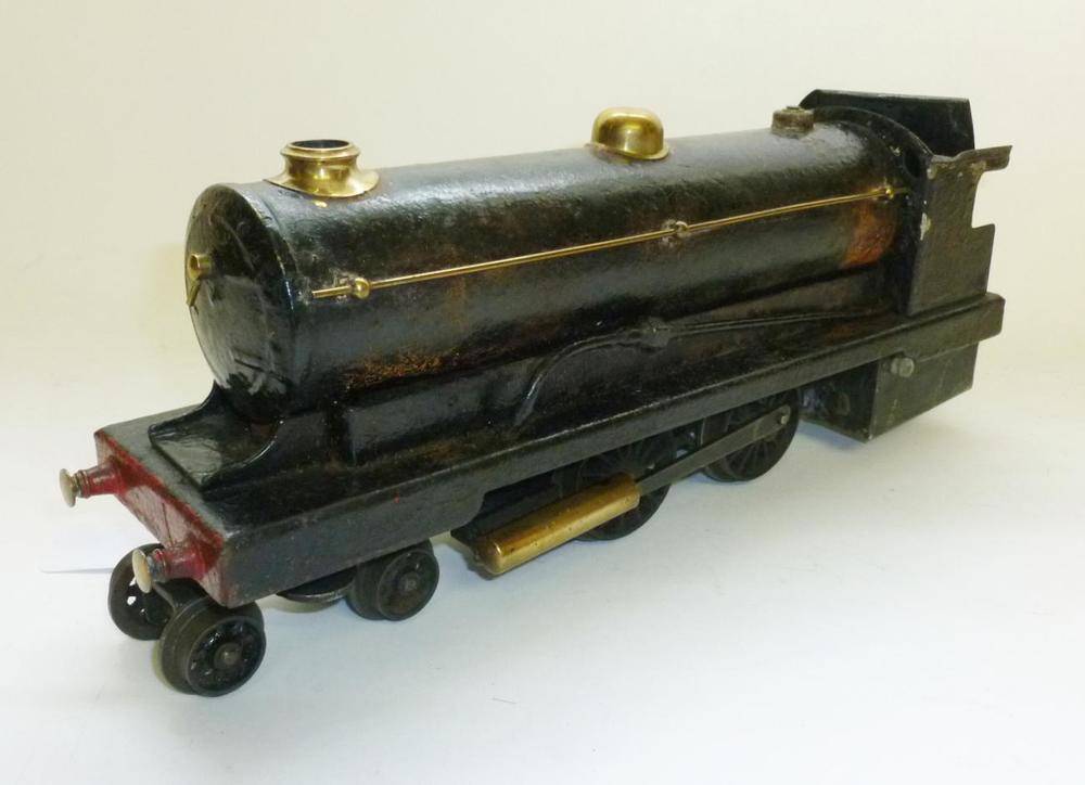 Lot 59 - A Bowman 'O' Gauge Live Steam 4-4-0 Locomotive, with black painted body, brass fittings, burner...