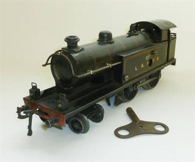 Lot 61 - An 'O Gauge Clockwork 4-4-0 Locomotive No.3611, possibly Bing, in red lined black L&NWR livery,...