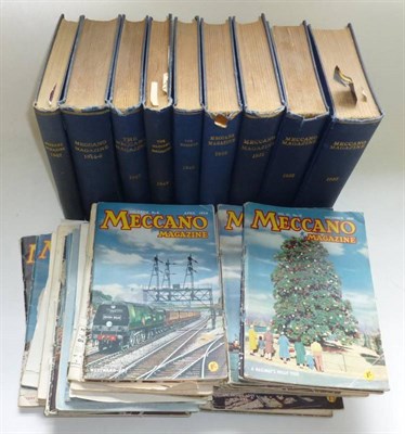 Lot 94 - A Collection of Meccano Magazines, including bound copies from 1942, 1944 to 1947, 1949 to...