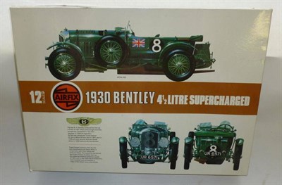 Lot 96 - A Boxed Airfix Plastic Model Kit of a 1930 4 1/2 Litre Supercharged Bentley, unmade 12th scale...