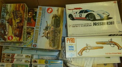 Lot 98 - Twenty Six Unmade Airfix Plastic Model Kits, including HMS Prince, Mayflower, HMS Victory,...