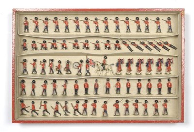 Lot 105 - A Boxed Britains Pre-War Types of The British Army 'Scots Guards' Display Set No.130,...