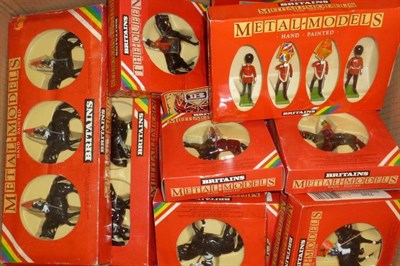 Lot 107 - Twenty Five Boxes of Britains Hand Painted Metal Models, including Marines, Mounted Horse...