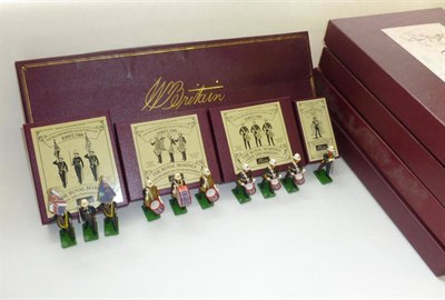 Lot 109 - Five Boxed Sets of Britains Limited Edition White Metal Collectors Models - The 22nd Chester...