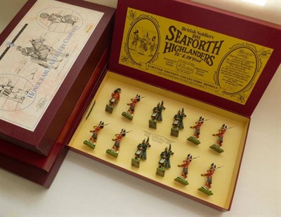 Lot 110 - Four Boxed Sets of Britains Limited Edition White Metal Collectors Models - The Seaforth...