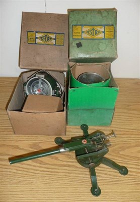 Lot 120 - Three Large Astra Diecast Military Accessories - boxed Super Searchlight, boxed Anti-Aircraft...