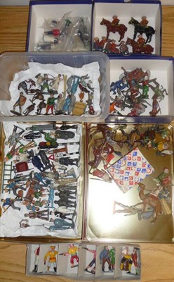 Lot 126 - A Collection of Britains and Other Hollowcast Non Military Figures, including Johillco Pirates...