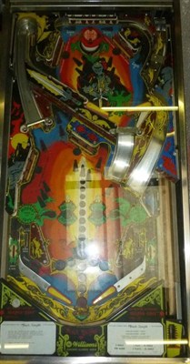 Lot 167 - A 'Black Knight' Pinball Machine by Williams Electronics, Chicago, operates with 10p for 1...