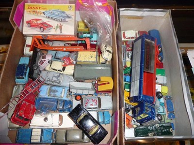 Lot 183 - A Collection of Playworn Diecast Vehicles, mainly Dinky & Corgi, some Matchbox, including cars...