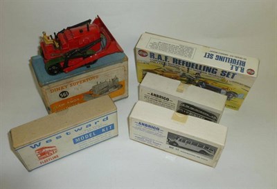 Lot 185 - A Boxed Dinky Supertoys Blaw Knox Bulldozer No.561, with red body; Boxed Airfix Refuelling Set...