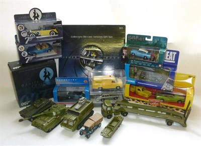 Lot 186 - A Collection of Boxed Diecast Vehicles, including Corgi James Bond Collection and other TV...