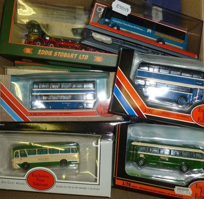 Lot 207 - Twenty Boxed Diecast Models of Buses and Commercial Vehicles, mainly Corgi, including Classics,...