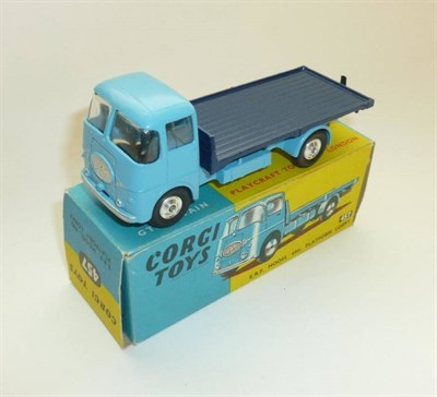 Lot 228 - A Boxed Corgi ERF Model 44G Platform Lorry No.457, in two tone blue (very good condition)