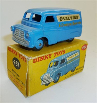 Lot 256 - A Boxed Dinky Bedford 'Ovaltine' 10cwt Van No.481, with blue body, Ovaltine logo