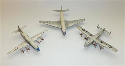 Lot 257 - Three Boxed Dinky Aircraft:- Vickers Viscount Air Liner No.706; Avro 'York' Airliner No.704;...