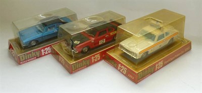 Lot 263 - Three Boxed Dinky 1:25 Scale Ford Capri's, in blister packs - Ford Capri No.2162, Rally Special...