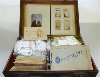 Lot 303 - A Collection of Cigarette & Trade Card Sets, Part Sets and Odds, in albums, stuck into official...