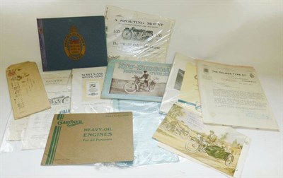 Lot 318 - Vintage Car and Motorcycle Catalogues and Brochures, including Norton, Ford, Phelon & Moore,...