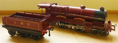 Lot 25 - A Hornby 'O' Gauge Clockwork 4-4-2 'Royal Scot' Locomotive and Tender No.6100, in LMS maroon...