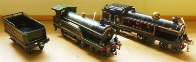 Lot 26 - A Hornby 'O' Gauge Clockwork 4-4-0 No.2 Tender Locomotive No.7283, in gilt lined green Great...