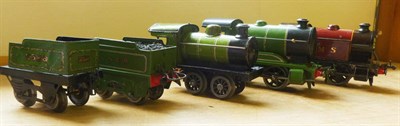 Lot 31 - Three Hornby 'O' Gauge Clockwork 0-4-0 Locomotives - Type 101 No.2270 in LMS maroon livery,...