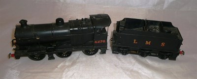 Lot 41 - A Kit Built 'O' Gauge Electric 0-6-0 Locomotive and Six Wheel Tender No.4276, in LMS black livery