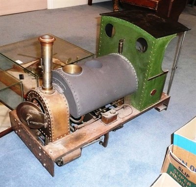 Lot 49 - A Partially Constructed Scratch Built 5inch Gauge 0-4-0 Saddle Tank Locomotive, 2 1/4inch...