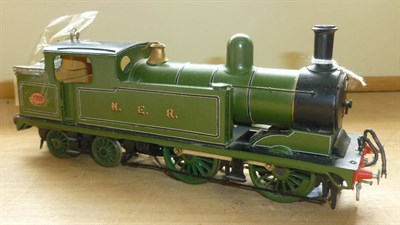 Lot 54 - A Kit Built 'O' Gauge Electric 4-4-0 Locomotive No.1702, in green and black NER livery, unknown...