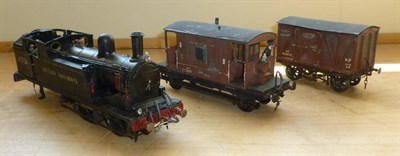 Lot 65 - A Kit Built 'O' Gauge Electric 4-4-0 Locomotive, in BR black livery (a//f), together with...