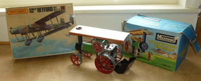 Lot 81 - A Boxed Mamod T.E.1.A Reversing Traction Engine, in green, black and red, with accessories; A Boxed