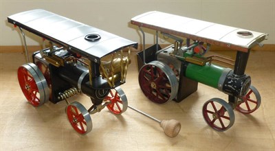 Lot 82 - A Boxed Mamod Limited Edition Live Steam Showman's Engine, in black, with black canopy, red...