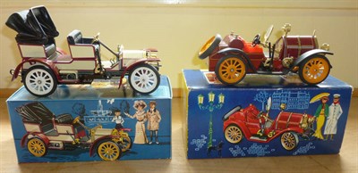 Lot 106 - Two Boxed Schuco Clockwork Tinplate Old Timer Cars - Mercer Type 35J No.1225 & Mercedes Simplex...