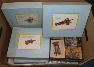 Lot 110 - Six Boxed Pocher Unmade Model Kits of Cannon and Field Guns - Cannone Campale K09, 15th Century...