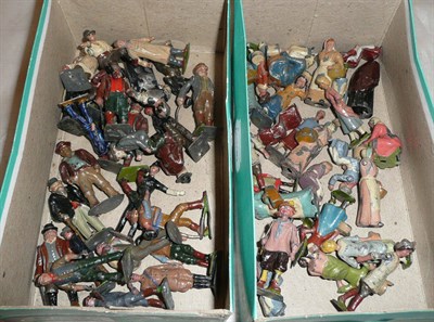 Lot 128 - A Collection of Britains and Other Hollowcast Lead Farming Figures, including The Village...