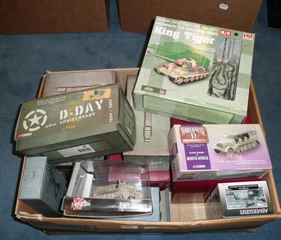 Lot 137 - Boxed Military Vehicles and Figures, including Britains WWII Breakout Set No.17659 & British...