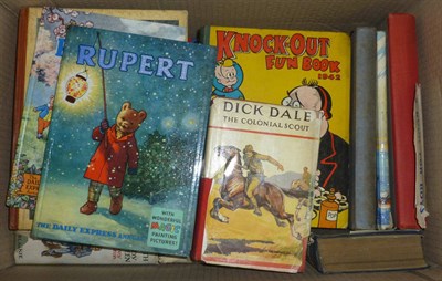 Lot 149 - A Collection of Children's Books and Annuals, including 1956 and 1958 Dandy, 1937 Tiger Tim, TV...