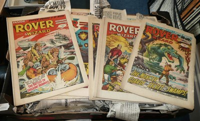 Lot 157 - A Collection of Rover and Rover & Wizard Comics, comprising one hundred and ninety issues of...