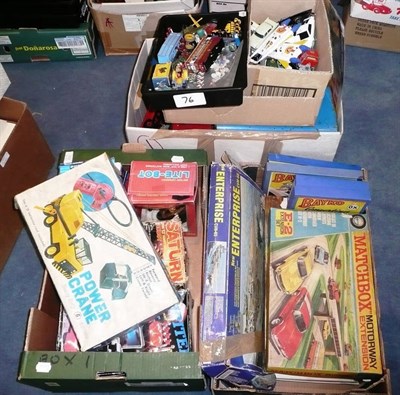 Lot 172 - Mixed Toys, including four boxed battery operated plastic robots, boxed Hercules plastic power...