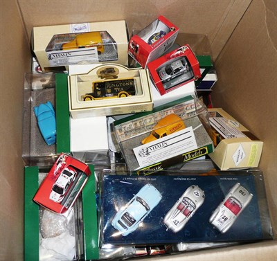 Lot 216 - A Collection of Diecast Vehicles, mainly boxed, including Matchbox Models of Yesteryear, Corgi...