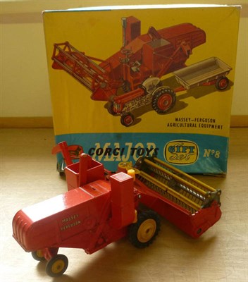 Lot 243 - A Boxed Corgi Massey-Ferguson Agricultural Gift Set No.8, contains combine harvester, (missing...