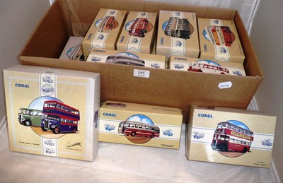 Lot 245 - Twenty Boxed Corgi Buses and Coaches, mainly Corgi Classics, also Limited Edition and East...