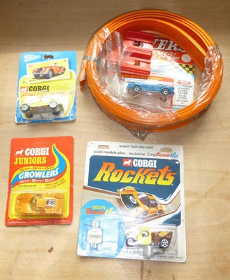 Lot 251 - Three Carded Corgi Vehicles - Corgi Rockets, Corgi Juniors Growlers and Corgi Juniors...