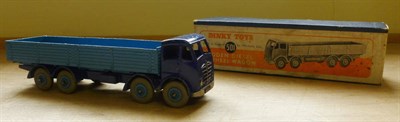 Lot 259 - A Boxed Dinky Foden Diesel Eight Wheel Wagon No.501, 2nd cab type, with violet blue cab and...