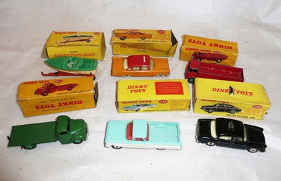 Lot 277 - Six Boxed Dinky Vehicles:- Police Patrol Car No.256; Chevrolet El Camino Pick-Up  No.449;...