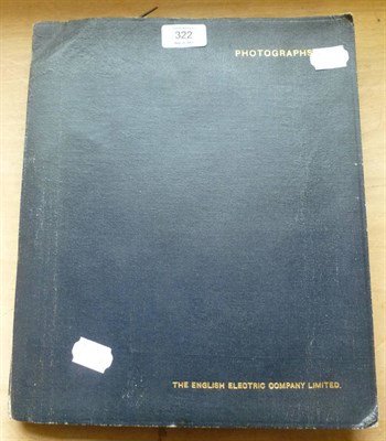 Lot 322 - A Folder of Aviation Photographs, many labelled English Electric Company, including aircraft...