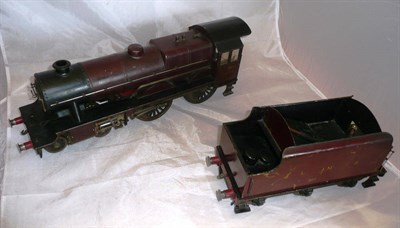 Lot 74A - A Scratch Built 2 1/2inch Gauge Gas Fired 4-4-0 Locomotive and Six Wheel Tender No.5678, in LMS...