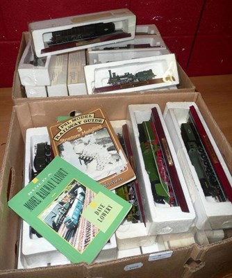 Lot 5 - Thirty Nine Boxed 'Collectable Model Locomotives', made in China, each mounted on wooden base...