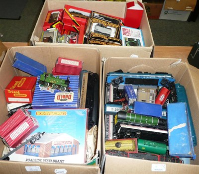 Lot 11 - A Collection of 'OO' Gauge Trains and Accessories, boxed and unboxed, including three boxed...